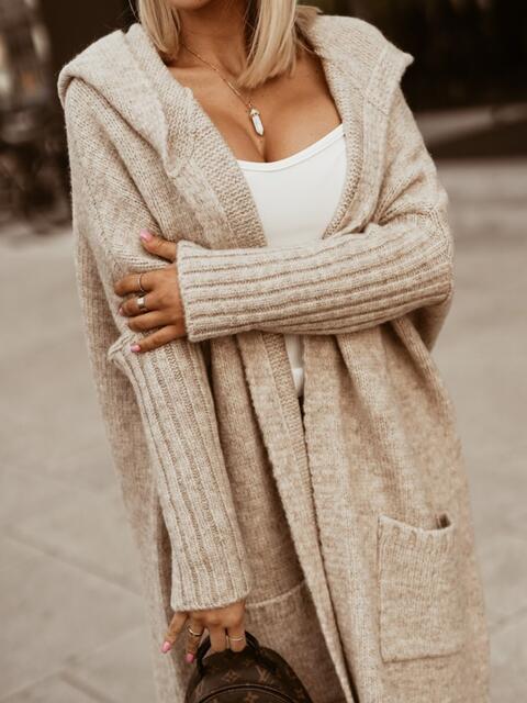 This Week's Promotion Full Size SIMPLY LIVE Hooded Cardigan