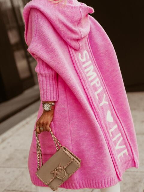 This Week's Promotion Full Size SIMPLY LIVE Hooded Cardigan