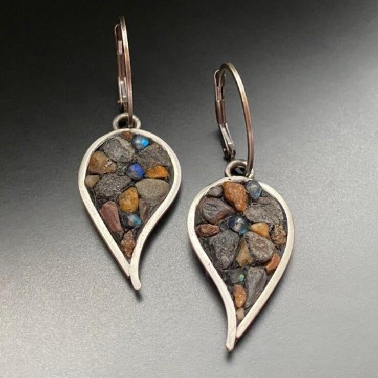 Natural Stone Dangle Earrings