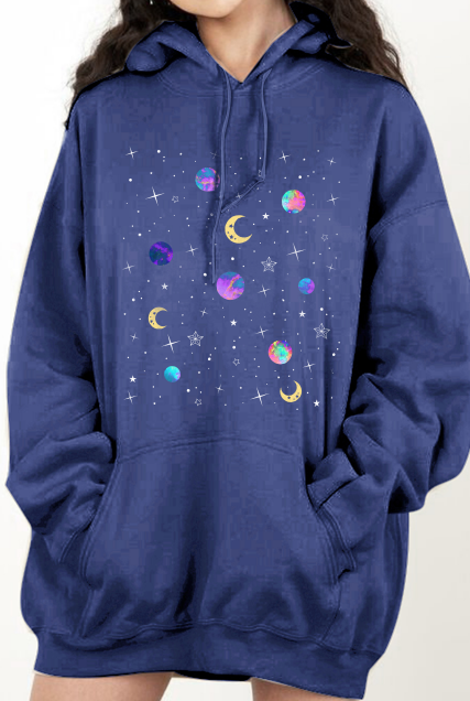 Simply Love Simply Love Full Size Dropped Shoulder Star & Moon Graphic Hoodie
