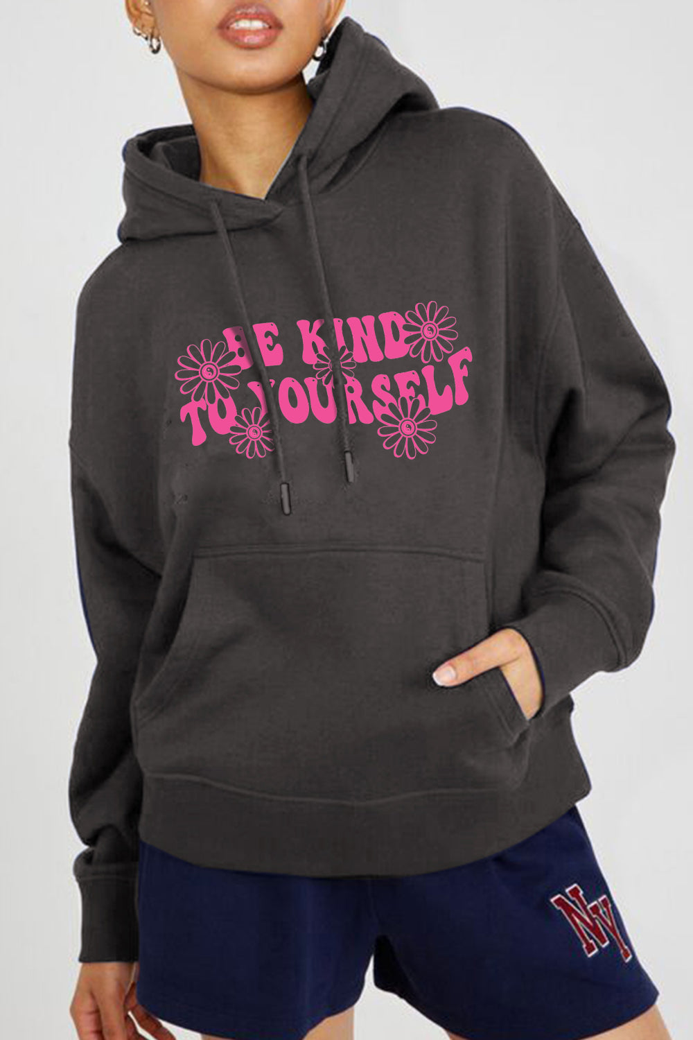 Simply Love Simply Love Full Size BE KIND TO YOURSELF Graphic Hoodie